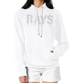 Tampa Bay Rays G-III 4Her by Carl Banks Women's Metallic Drop Fleece Hoodie - MLB Hoodies
