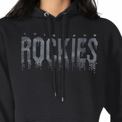 Colorado Rockies G-III 4Her by Carl Banks Women's Metallic Drop Fleece Hoodie - MLB Hoodies