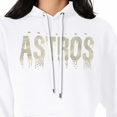Houston Astros G-III 4Her by Carl Banks Women's Metallic Drop Fleece Hoodie - MLB Hoodies