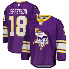 Minnesota Vikings Justin Jefferson Hockey Jersey | NFL Sale