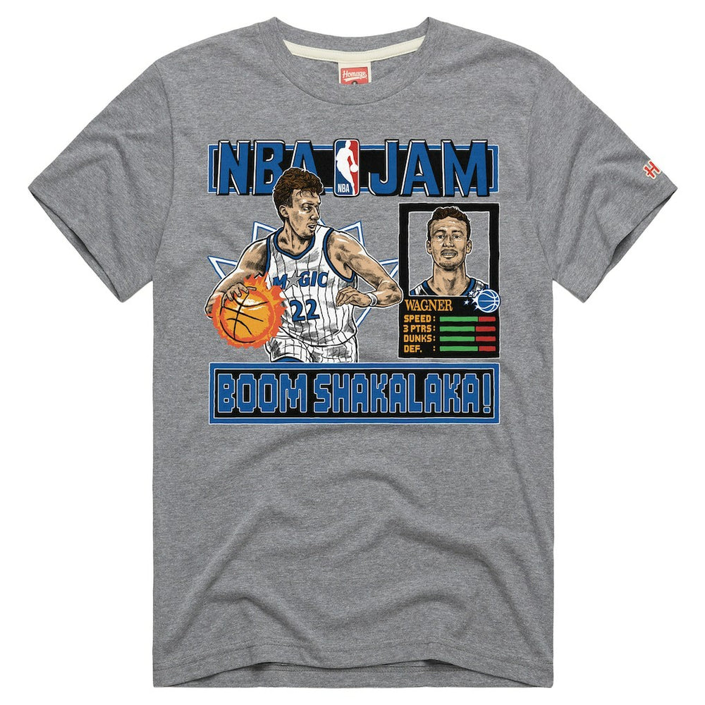 Gray Franz Wagner Orlando Magic Homage Unisex NBA Jam Tri-Blend T-Shirt | NBA