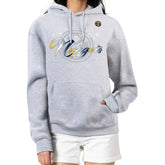 Gray Denver Nuggets G-III 4Her by Carl Banks Women's Shadow Logo Tri-Blend Fleece Hoodie sale | NBA
