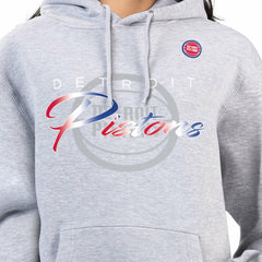Gray Detroit Pistons G-III 4Her by Carl Banks Women's Shadow Logo Tri-Blend Fleece Hoodie sale | NBA