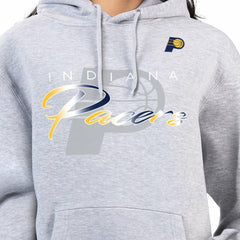 Gray Indiana Pacers G-III 4Her by Carl Banks Women's Shadow Logo Tri-Blend Fleece Hoodie | NBA