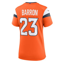 Denver Broncos Jahdae Barron Women's Team Game Jersey | NFL Hot