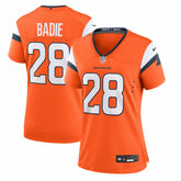 Denver Broncos Tyler Badie Women's Team Game Jersey | NFL Outlet