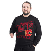 Calgary Flames G-III Sports by Carl Banks Adaptive Headliner Fleece Sweatshirt - NHL Sweatshirts