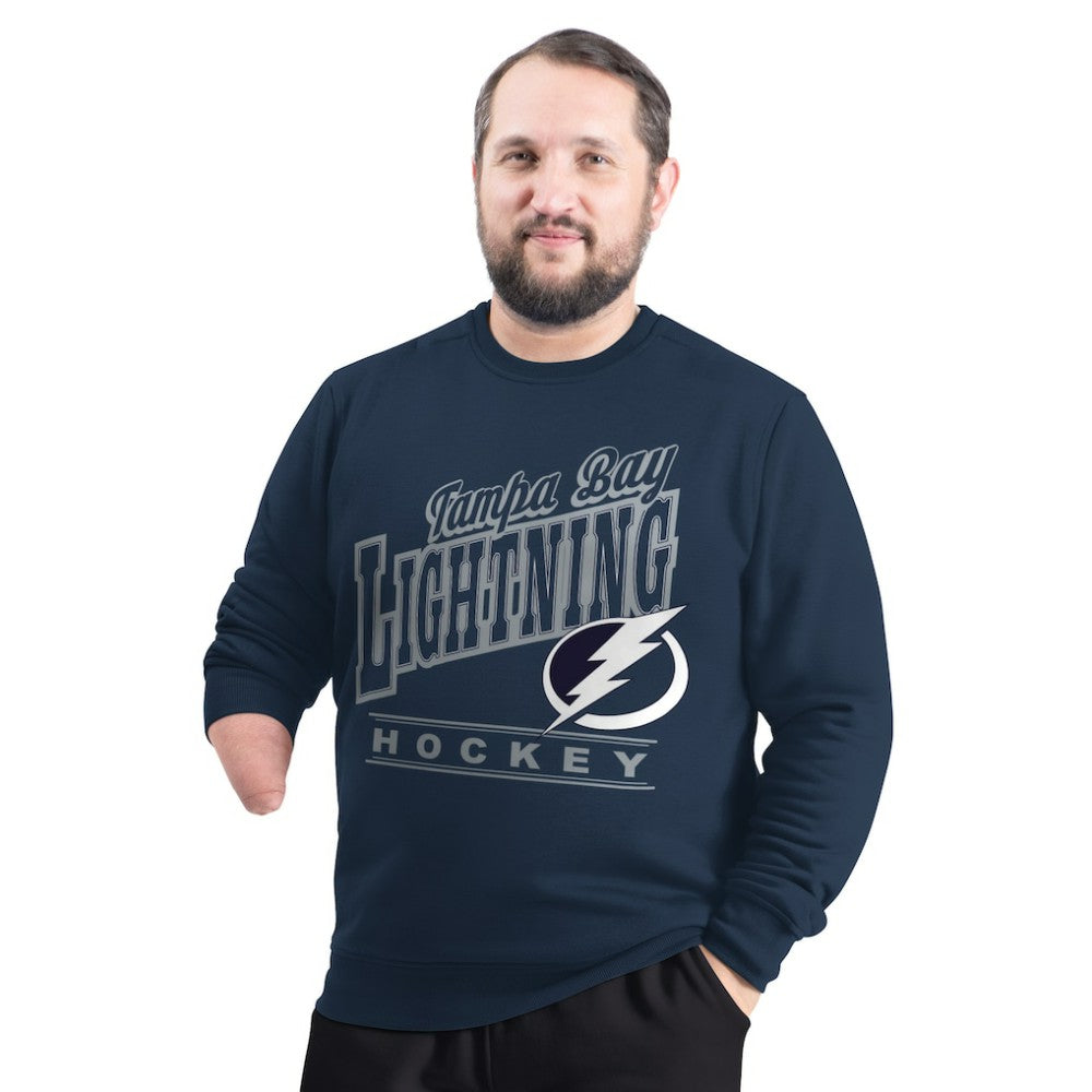 Tampa Bay Lightning G-III Sports by Carl Banks Adaptive Headliner Fleece Sweatshirt - NHL Sweatshirts