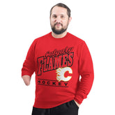 Calgary Flames G-III Sports by Carl Banks Adaptive Headliner Fleece Sweatshirt - NHL Sweatshirts