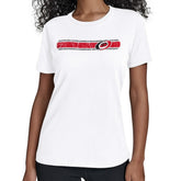 Carolina Hurricanes Starter Women's Team Stripe T-Shirt - NHL T-shirts