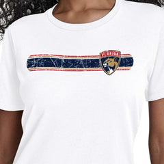 Florida Panthers Starter Women's Team Stripe T-Shirt - NHL T-shirts
