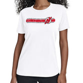 New Jersey Devils Starter Women's Team Stripe T-Shirt - NHL T-shirts