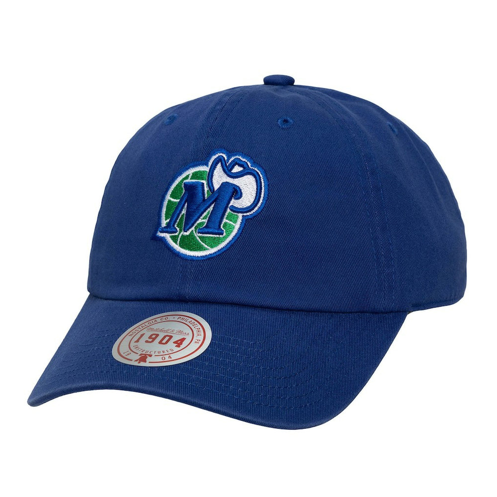 Navy Dallas Mavericks Hardwood Classics 1904 Adjustable Hat sale | NBA