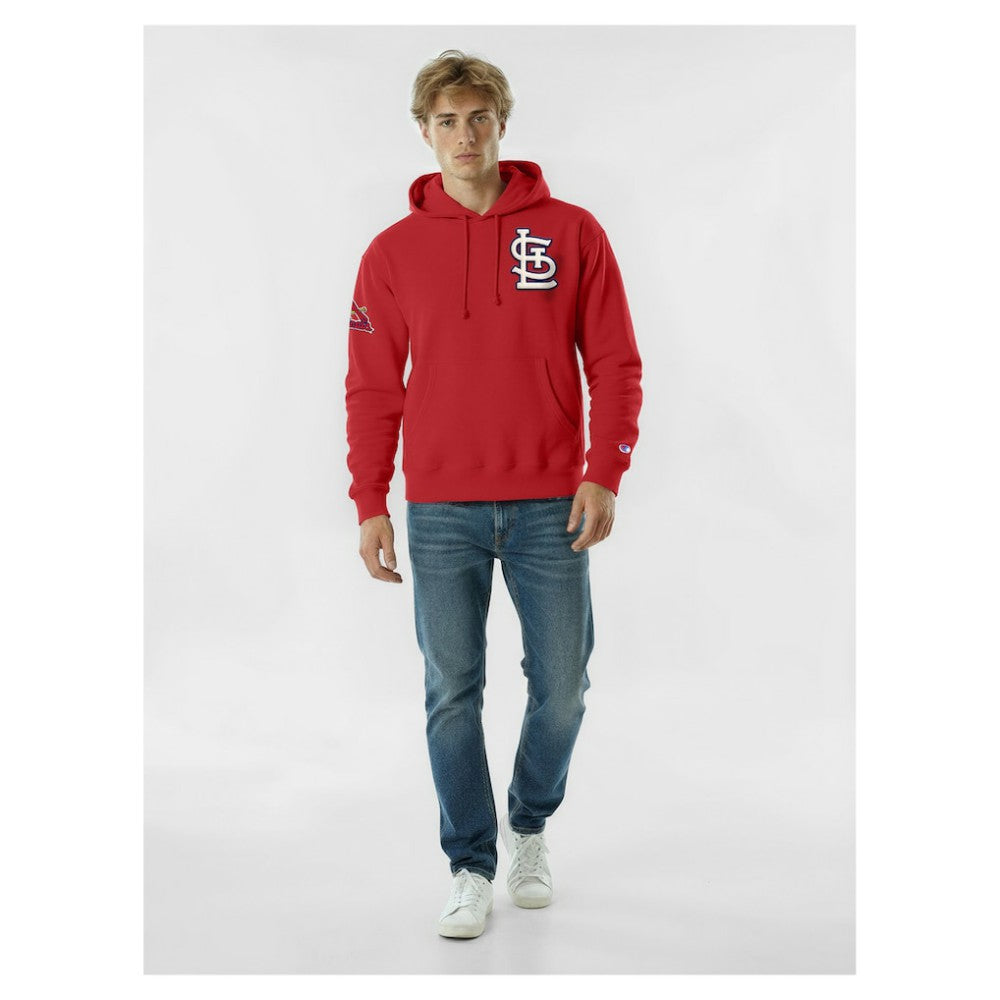 St. Louis Cardinals Champion Reverse Weave Chenille Hoodie - MLB Hoodies