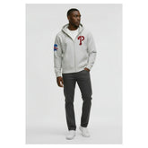 Philadelphia Phillies Champion Reverse Weave Chenille Full-Zip Hoodie - MLB Hoodies