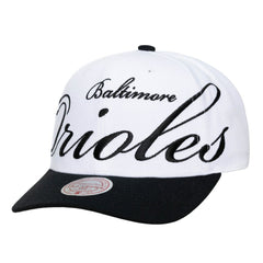 Baltimore Orioles Mitchell & Ness Unisex XL Script Pro Crown Snapback Hat - MLB Hats