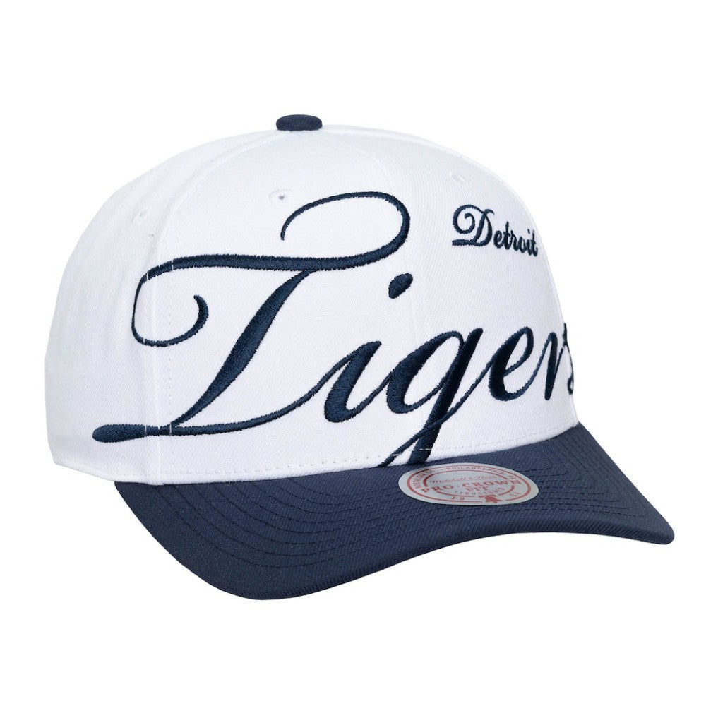 Detroit Tigers Mitchell & Ness Unisex XL Script Pro Crown Snapback Hat - MLB Hats
