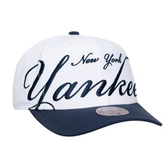 New York Yankees Mitchell & Ness Unisex XL Script Pro Crown Adjustable Hat - MLB Hats