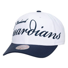 Cleveland Guardians Mitchell & Ness Unisex XL Script Pro Crown Snapback Hat - MLB Hats
