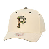 Pittsburgh Pirates Mitchell & Ness Unisex Camo Logo Pro Crown Snapback Hat - MLB Hats