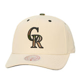Colorado Rockies Mitchell & Ness Unisex Camo Logo Pro Crown Snapback Hat - MLB Hats