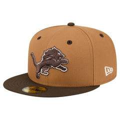 Detroit Lions Two-Tone Walnut 59FIFTY Fitted Hat | NFL Hot