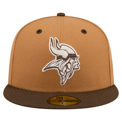 Minnesota Vikings Two-Tone Walnut 59FIFTY Fitted Hat | NFL Hot