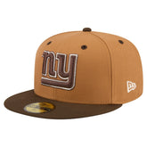 New York Giants Two-Tone Walnut 59FIFTY Fitted Hat | NFL Discount