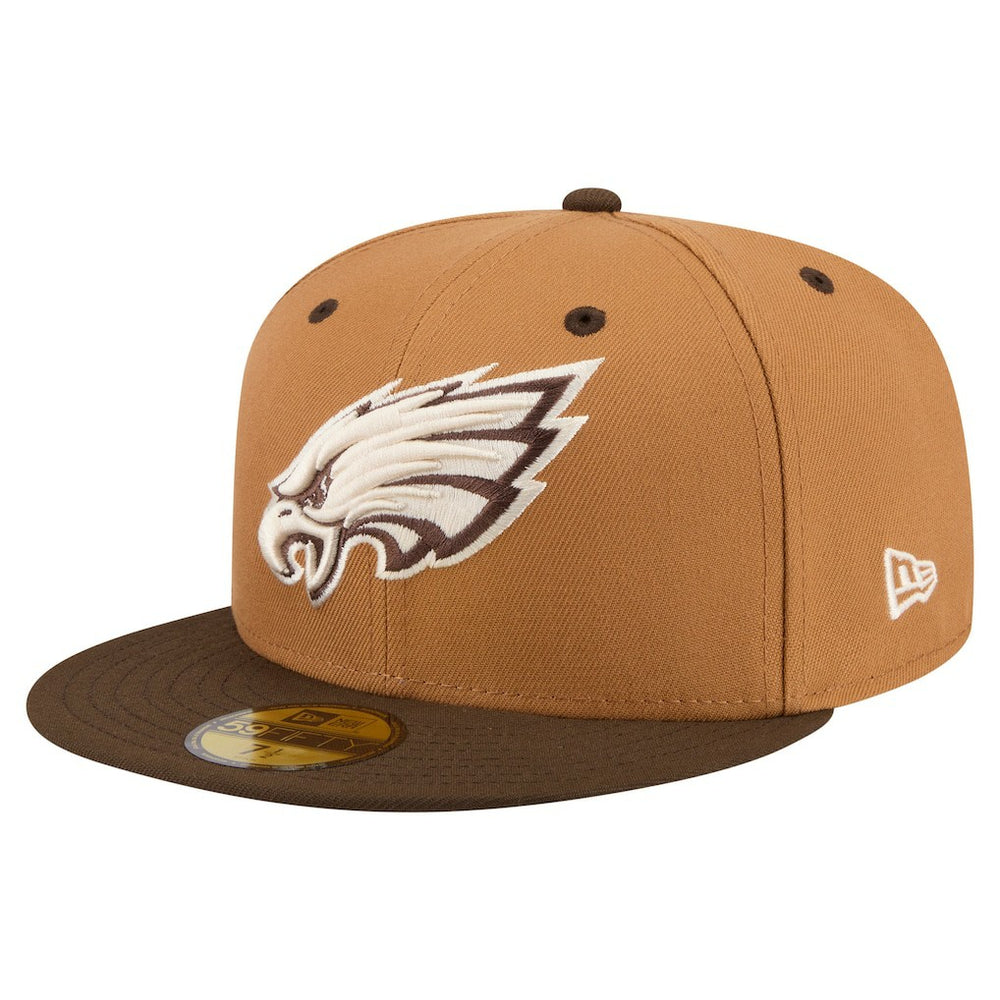 Philadelphia Eagles Two-Tone Walnut 59FIFTY Fitted Hat | NFL New