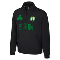 Black Boston Celtics Stadium Essentials Unisex First Team Trainer Quarter-Zip Pullover | NBA