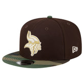 Minnesota Vikings Adult Burnt Wood Camo 9FIFTY Snapback Hat | NFL On sale