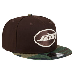 New York Jets Adult Burnt Wood Camo 9FIFTY Snapback Hat | NFL Near me