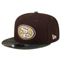 San Francisco 49ers Adult Burnt Wood Camo 9FIFTY Snapback Hat | NFL Hot