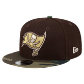 Tampa Bay Buccaneers Adult Burnt Wood Camo 9FIFTY Snapback Hat | NFL New
