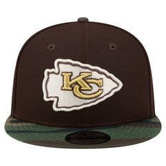 Kansas City Chiefs Adult Burnt Wood Camo 9FIFTY Snapback Hat | NFL New