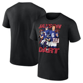 New York Giants Jaxson Dart Notorious Graphic T-Shirt | NFL Outlet