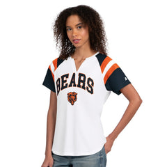 Chicago Bears Starter Women's Game On Raglan Notch Neck T-Shirt | NFL On sale