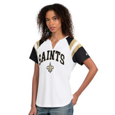 New Orleans Saints Starter Women's Game On Notch Neck T-Shirt | NFL Discount