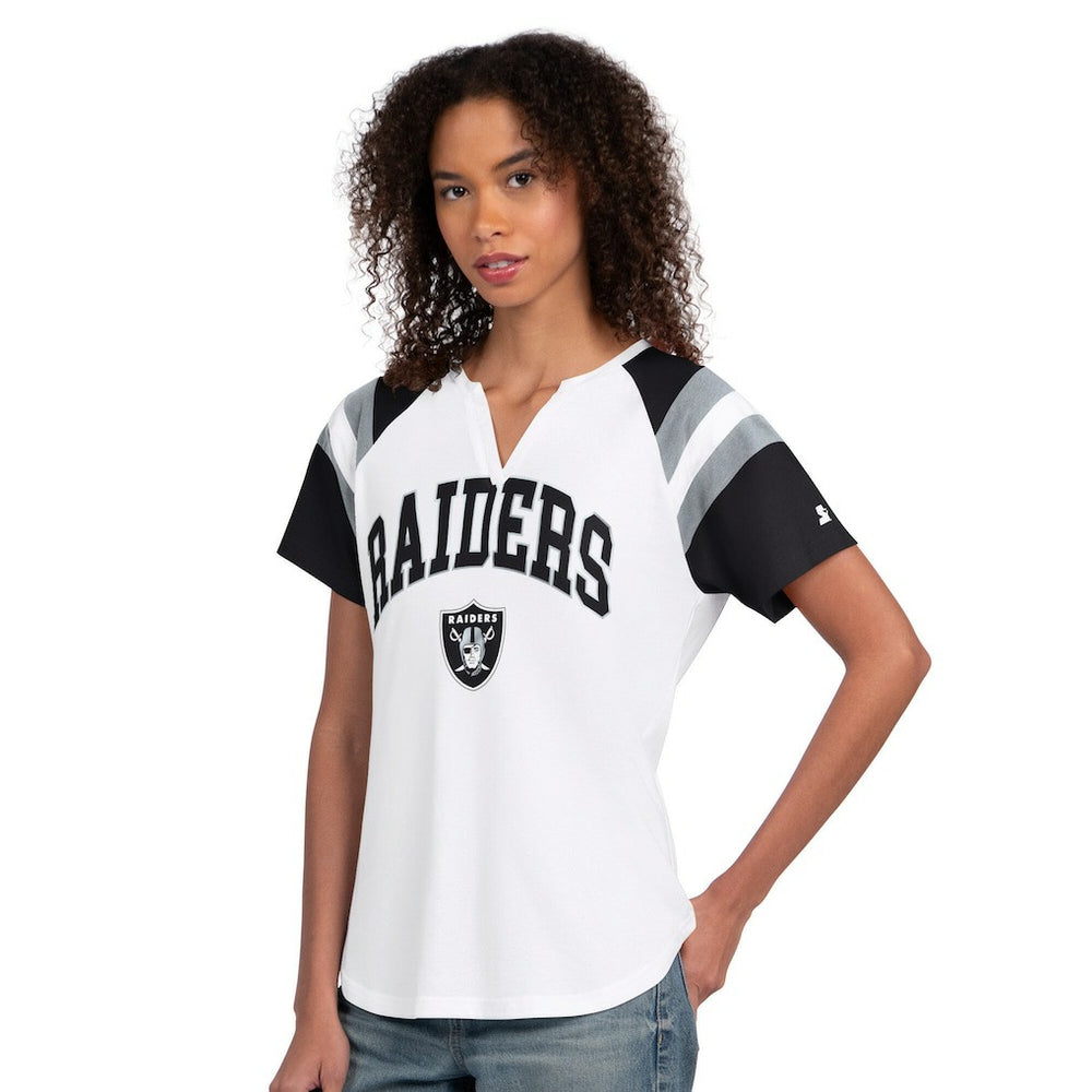 Las Vegas Raiders Starter Women's Game On Notch Neck T-Shirt | NFL Discount