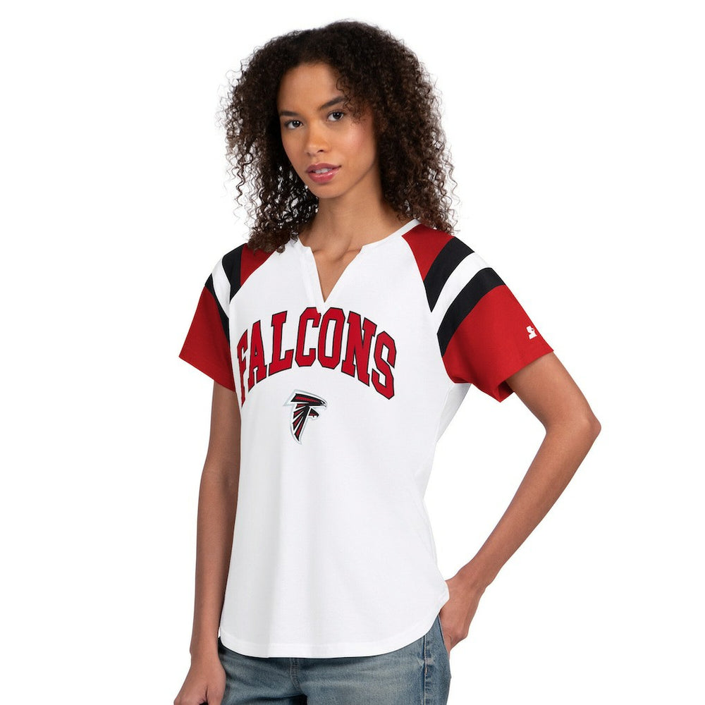Atlanta Falcons Starter Women's Game On Notch Neck T-Shirt | NFL Outlet