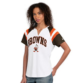 Cleveland Browns Starter Women's Game On Notch Neck T-Shirt | NFL US