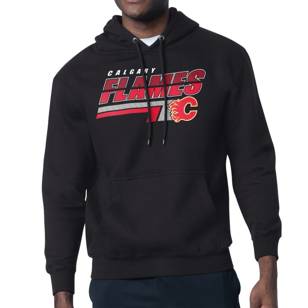 Calgary Flames Starter Logo Push Fleece Hoodie - NHL Hoodies