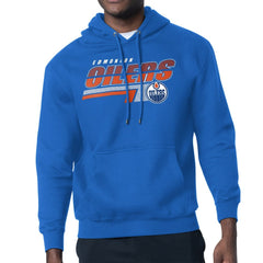 Edmonton Oilers Starter Logo Push Fleece Hoodie - NHL Hoodies