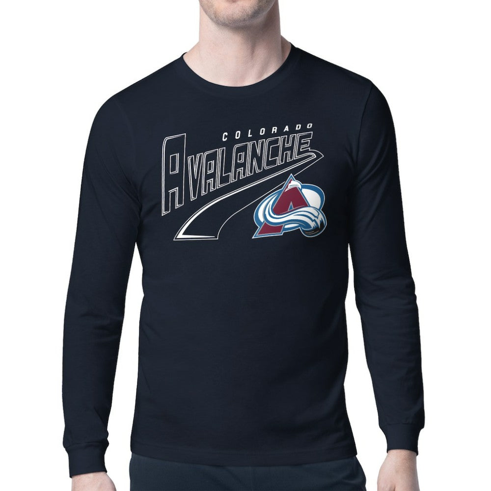 Colorado Avalanche Starter Modern Tailsweep Long Sleeve T-Shirt - NHL T-shirts