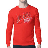 Detroit Red Wings Starter Modern Tailsweep Long Sleeve T-Shirt - NHL T-shirts