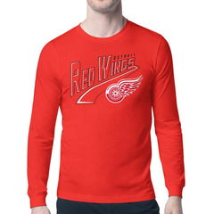 Detroit Red Wings Starter Modern Tailsweep Long Sleeve T-Shirt - NHL T-shirts
