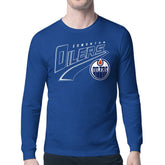 Edmonton Oilers Starter Modern Tailsweep Long Sleeve T-Shirt - NHL T-shirts