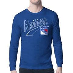 New York Rangers Starter Modern Tailsweep Long Sleeve T-Shirt - NHL T-shirts