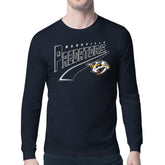 Nashville Predators Starter Modern Tailsweep Long Sleeve T-Shirt - NHL T-shirts