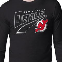 New Jersey Devils Starter Modern Tailsweep Long Sleeve T-Shirt - NHL T-shirts